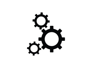 gear icon vector, flat design best vector icon