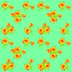 seamless pattern with flowers