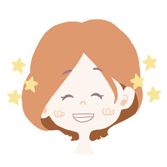 笑顔のキラキラしている女の子