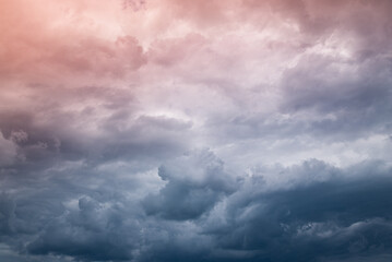 Fototapeta na wymiar storm and rain clouds, bad weather