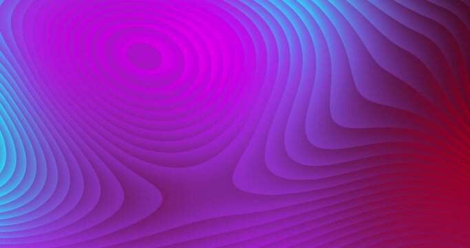 Gradient Pink Circles Fill All Space With Wave. Prompt, Thrashing