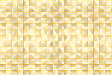 Vector seamless halftone gradient stripes pattern. Repeating geometric overlapping square elements. Stylish monochrome background design.