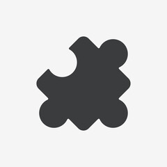 Puzzle Piece Flat Design Icon	
