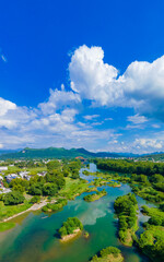 Natural scenery of Lijiang River in Guilin, Guangxi, China