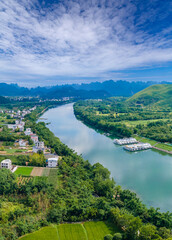 Fototapeta na wymiar Natural scenery of Lijiang River in Guilin, Guangxi, China
