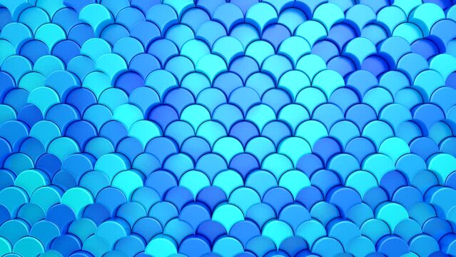 Background of Geometric Shapes. Abstract motion, loop, two color, 3d rendering, 4k resolution
