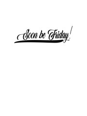 Slogan print design on plain ground