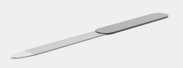Realistic 3D Render of Nail File
