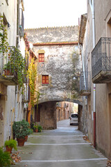 Fototapeta na wymiar Calles de Cruilles, Girona Cataluña España 