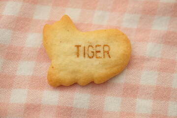 close up of animal shape biscuits