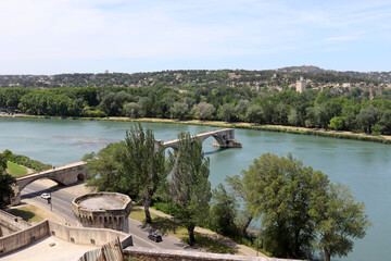 Die Brücke von Avignon, Provence, Frankreich