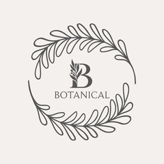Beauty Spa Healthy botanical floral Logo Premium Vector Design