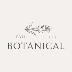 Obraz premium Beauty Spa Healthy botanical floral Logo Premium Vector Design