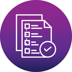 Fototapeta premium File Check Icon