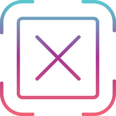 Fototapeta premium Crossed Icon