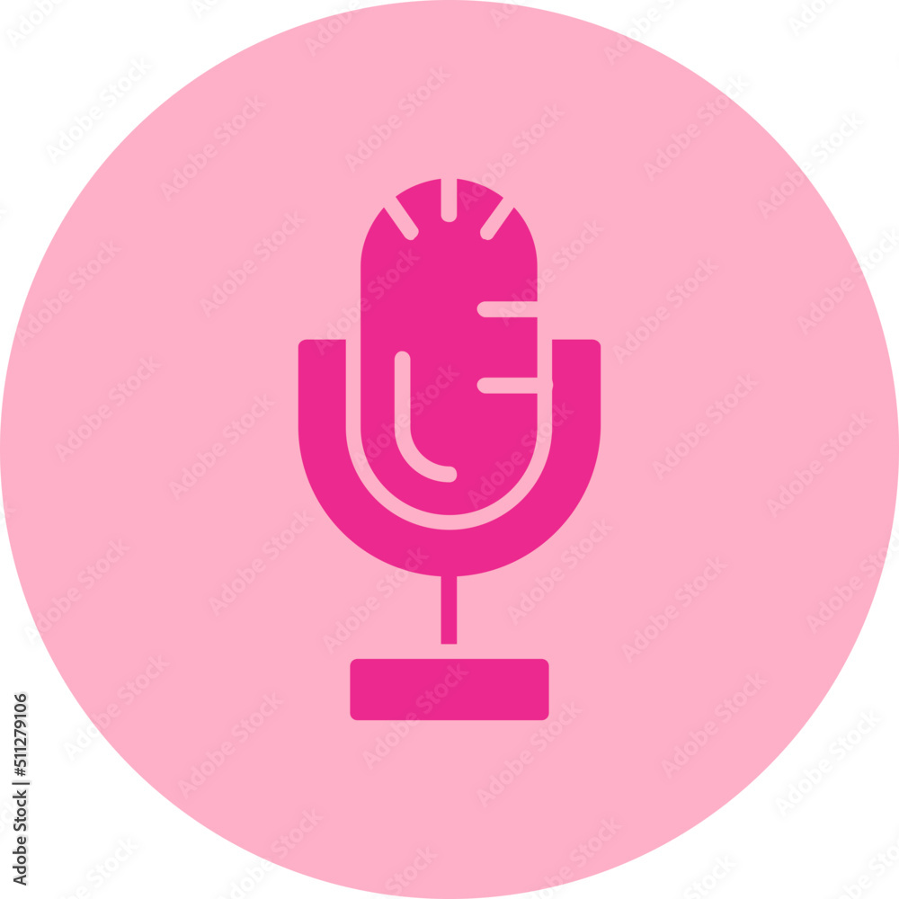 Wall mural Microphone Icon