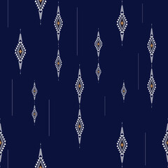 Geometric Ethnic oriental pattern traditional .Floral necklace embroidery design for fashion women.background,wallpaper,clothing and wrapping.