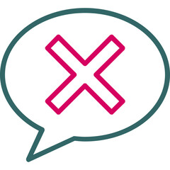 Obraz premium Rejection Icon