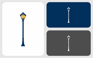 street lamp vector design