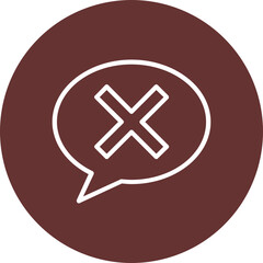 Obraz premium Rejection Icon