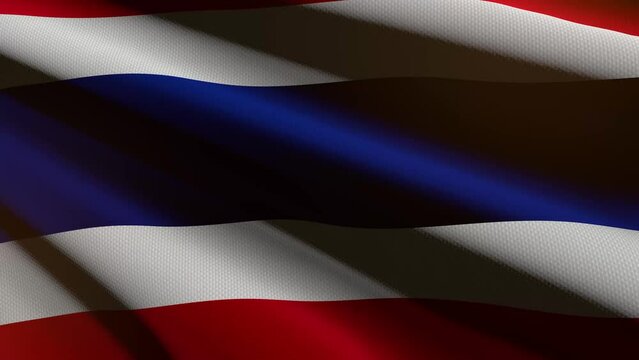 Thailand flag - loop animation