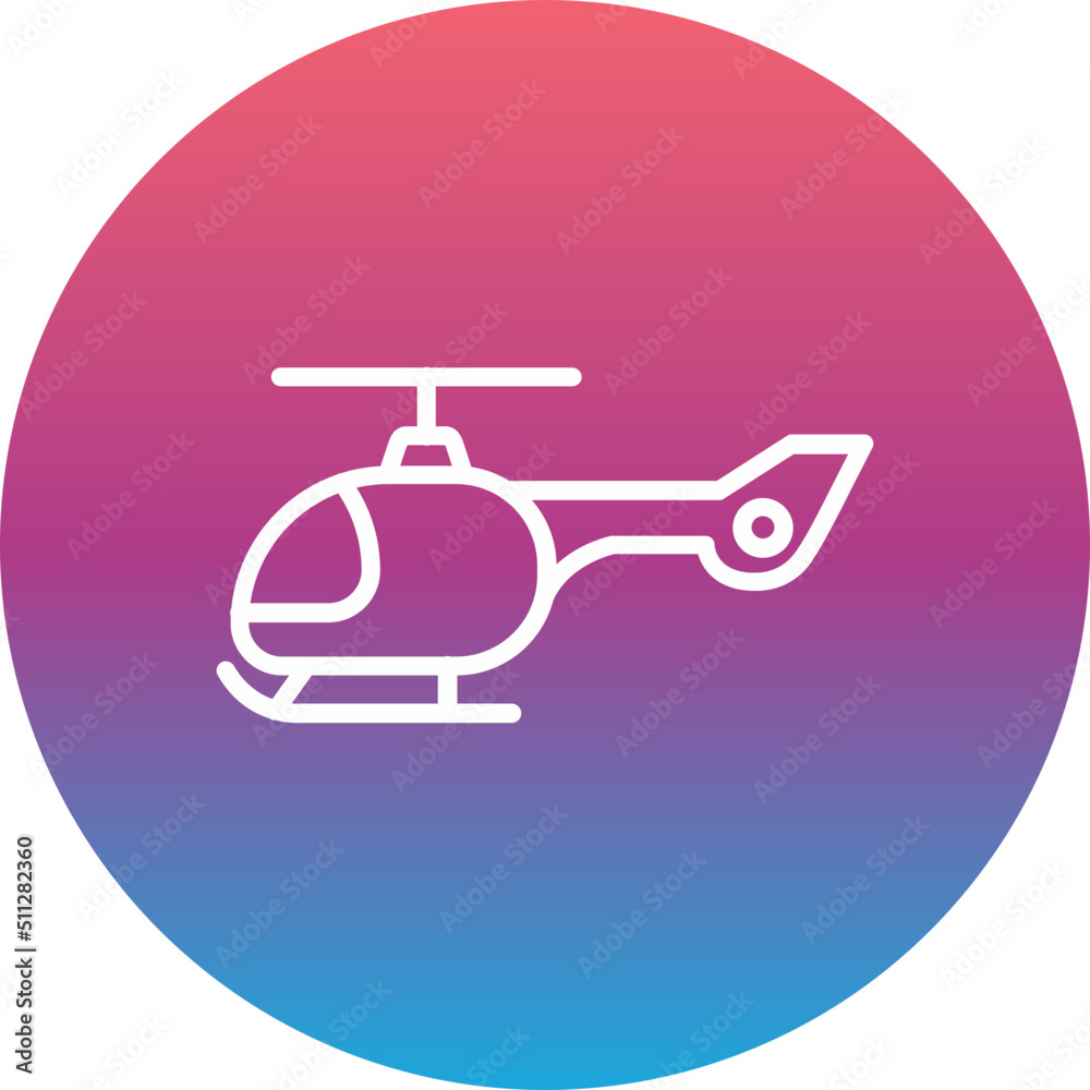 Wall mural Helicopter Icon