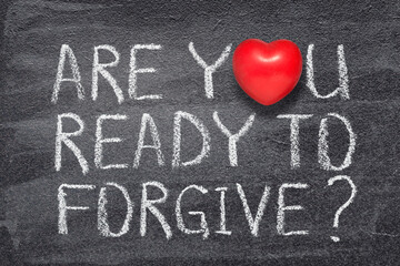 are you ready to forgive heart - obrazy, fototapety, plakaty