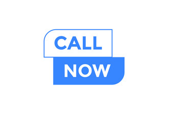 Call now button. call now text web template. Sign icon banner