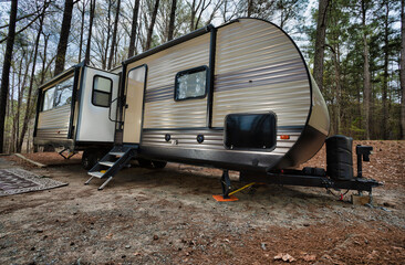 RV in a North Carolina forest