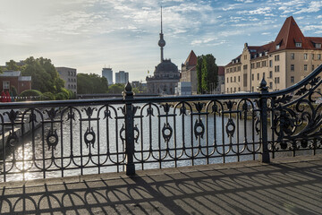View to the streets of Berlin on the early spring morning - 511290701