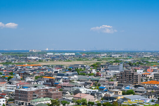 千葉県木更津市 太田山公園、きみさらずタワーから見える眺望