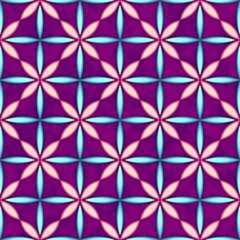 Fototapeta premium purple colored flower pattern ceramic tiles. Modern seamless pattern, ceramic tiles with damaged geometric texture