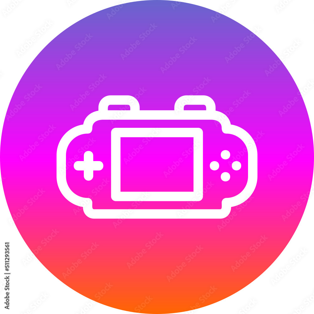 Wall mural game console icon