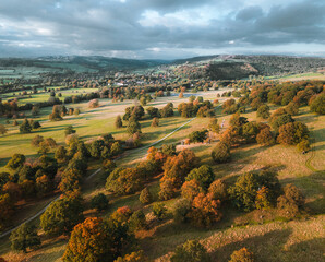 Chatsworth Estate Peak District Aerial 