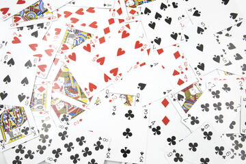 Playing Cards for poker and gambling background