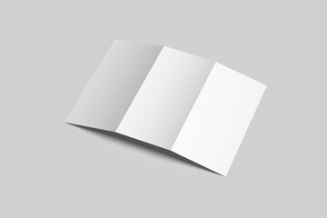 Trifold brochure mockup