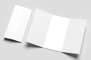 Trifold brochure mockup