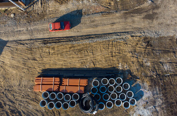 Materials for Sewage drainage system for a multi-story building. Civil infrastructure pipe, water...