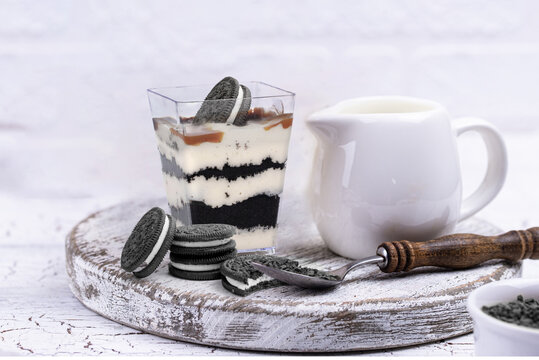 Oreo swiss Cake with white mug