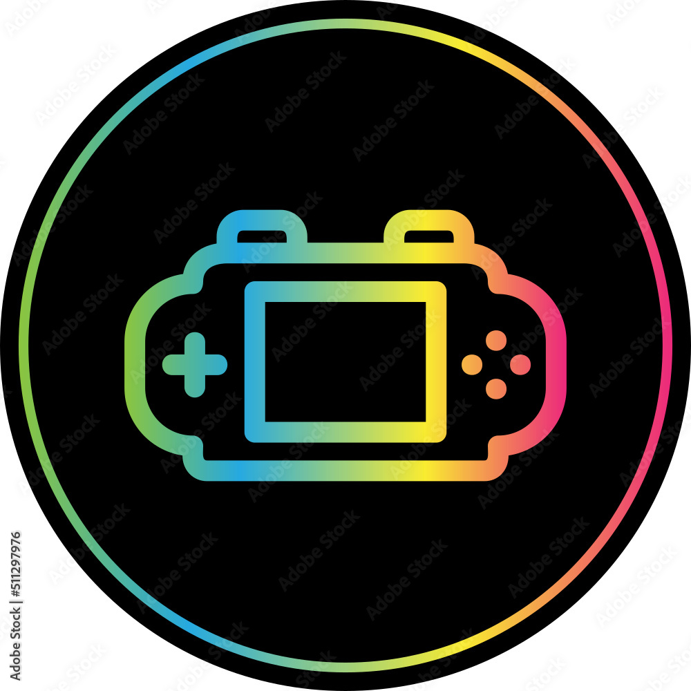 Wall mural game console icon