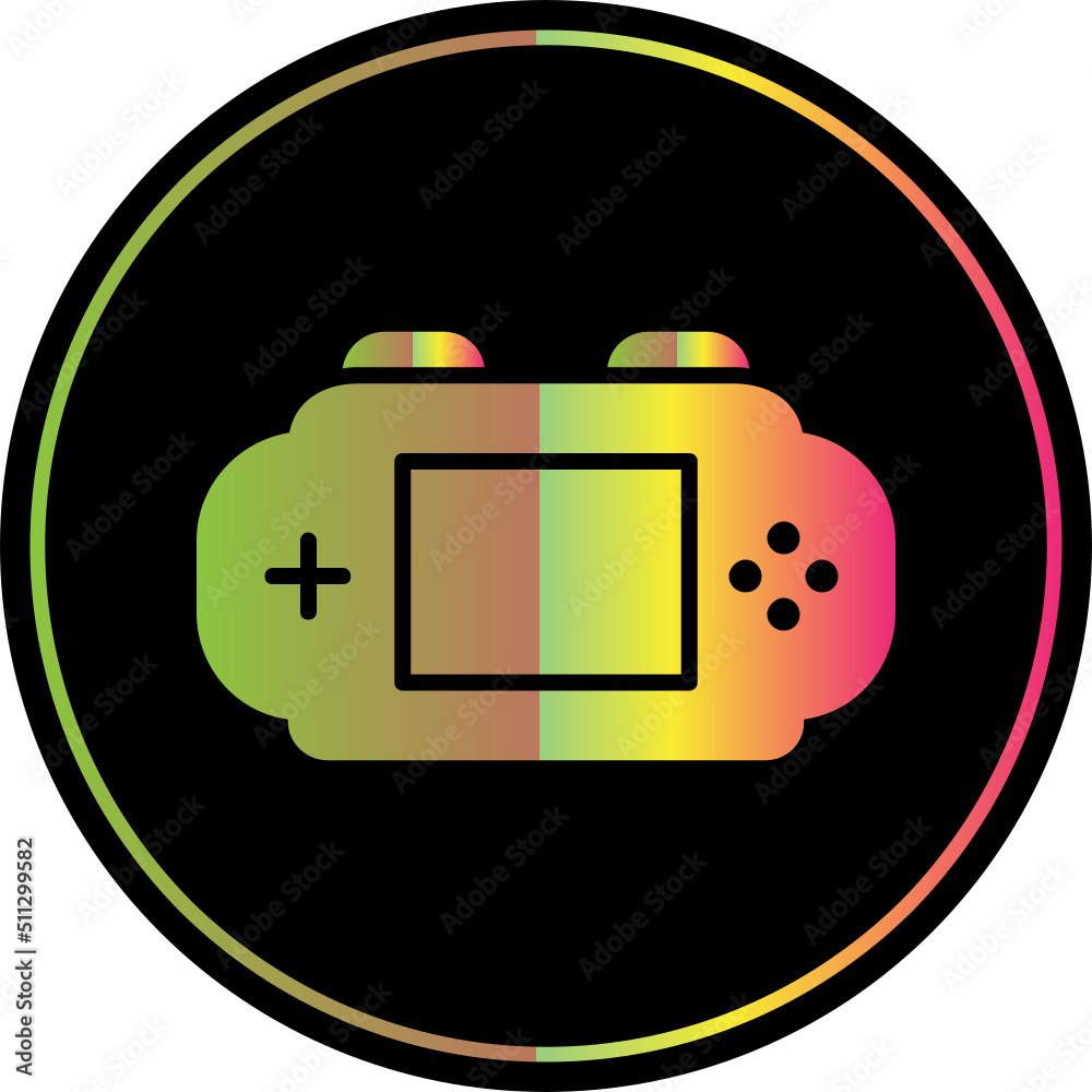 Wall mural game console icon