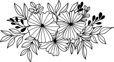 collection forest fern eucalyptus art foliage natural
leaves herbs inline style. Decorative beauty, elegant illustration 
Vector Flower Botanical