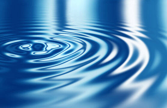 Just a drop in the ocean. Smoothly animated waves in blue.