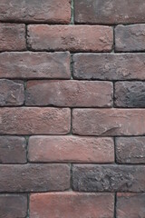 vintage and red bricks wall design for traditional interior background