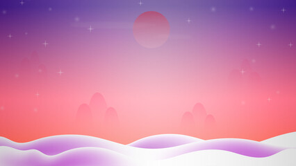 Background for placing products, sweet color advertisements.