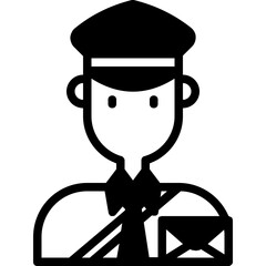 postman glyph icon