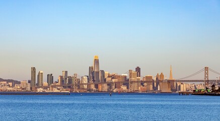scenic sunrise in San Francisco