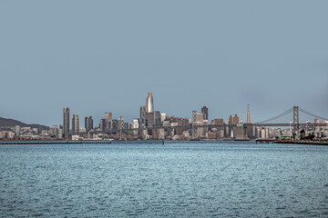 Fototapeta premium scenic sunrise in San Francisco