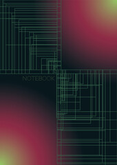 Minimal Minimal Geometric Vector Poster Design with Lines and Gradient Colorful Circles. Collection of Abstract Backgrounds for Covers, Flyers, Templates, Booklets, Cards, Brochures, Branding, etc.