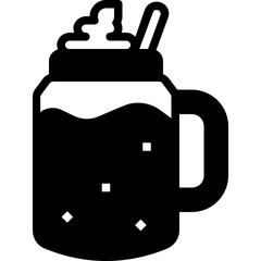 milk glyph icon